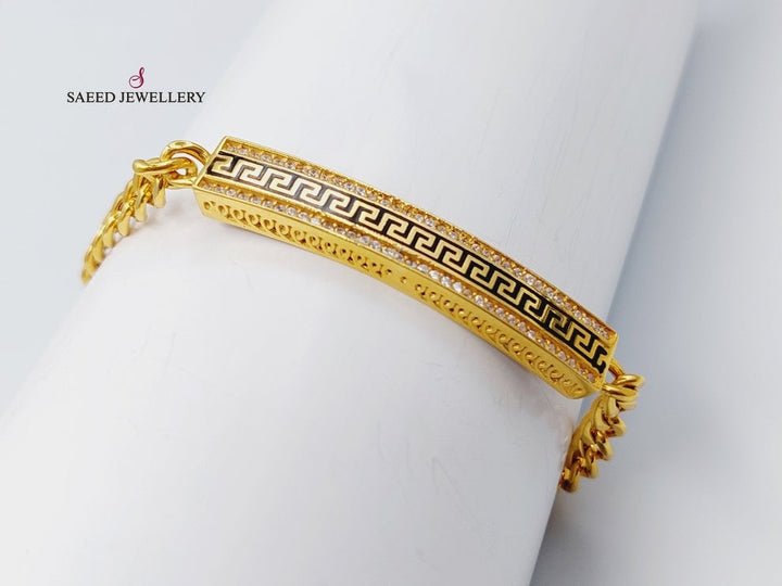 21K Gold Fancy Bracelet by Saeed Jewelry - Image 4