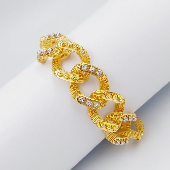 21K Gold Fancy Bracelet by Saeed Jewelry - Image 5