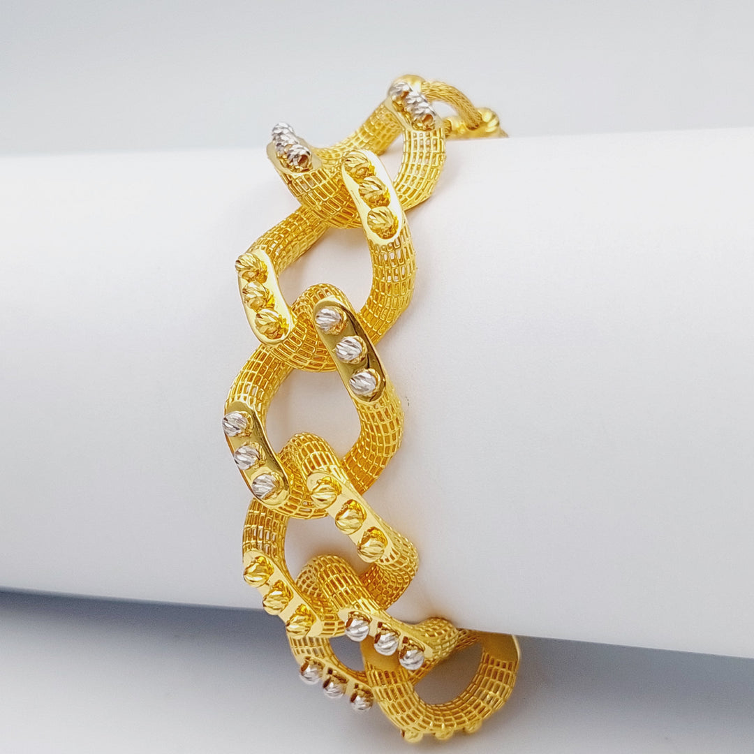 21K Gold Fancy Bracelet by Saeed Jewelry - Image 1