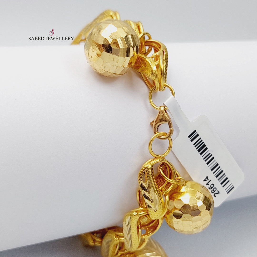 21K Gold Fancy Bracelet by Saeed Jewelry - Image 7