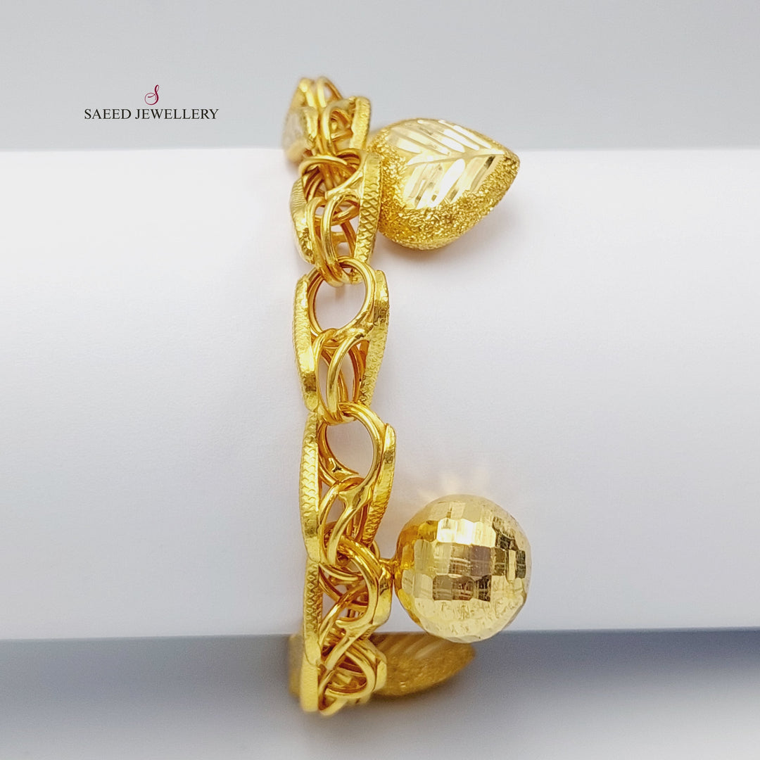 21K Gold Fancy Bracelet by Saeed Jewelry - Image 4