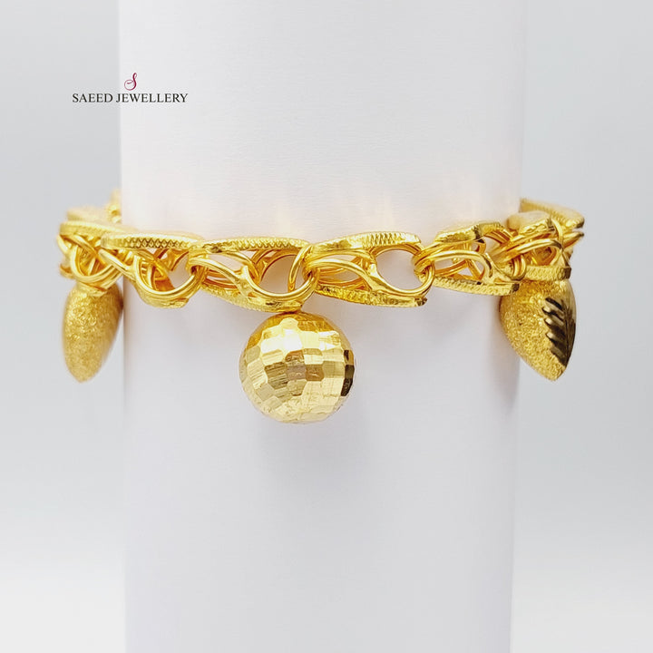 21K Gold Fancy Bracelet by Saeed Jewelry - Image 5