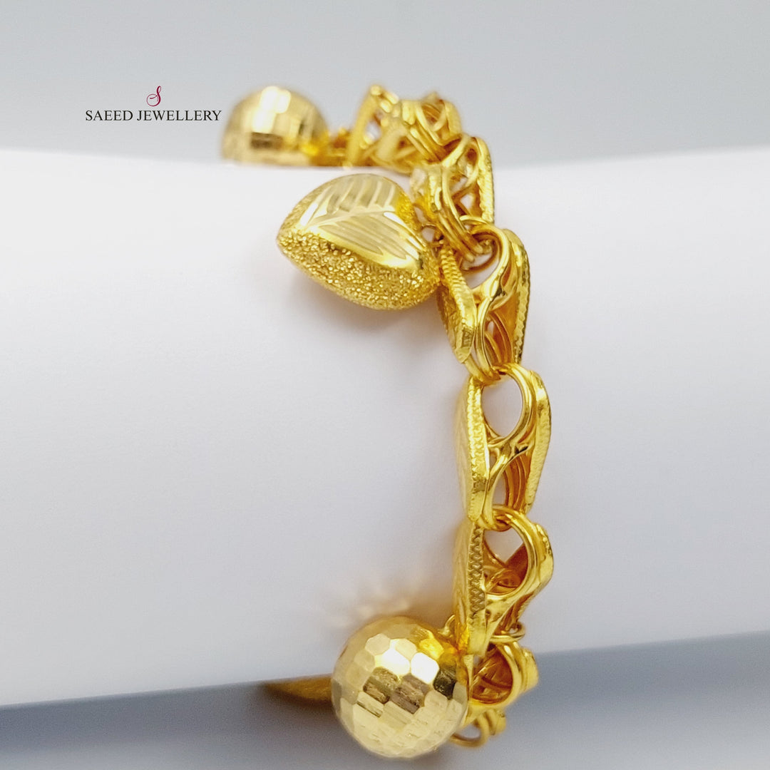 21K Gold Fancy Bracelet by Saeed Jewelry - Image 6