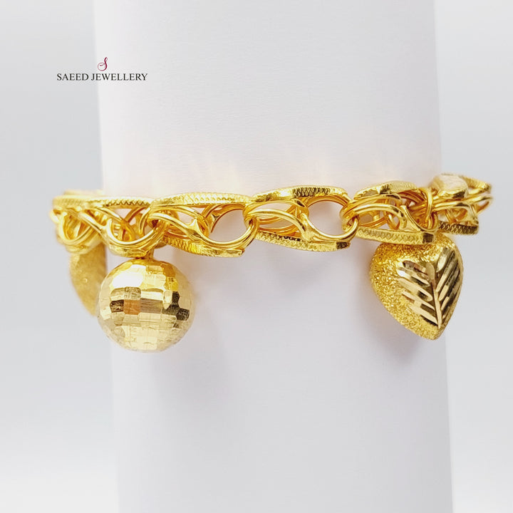 21K Gold Fancy Bracelet by Saeed Jewelry - Image 10