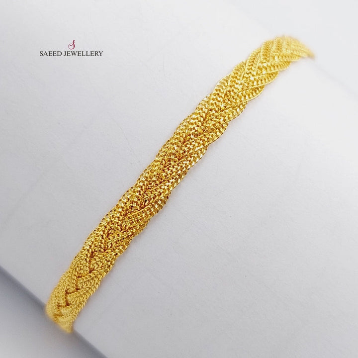21K Gold Fancy Bracelet by Saeed Jewelry - Image 4