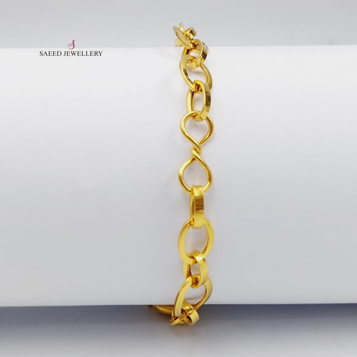 21K Gold Fancy Bracelet by Saeed Jewelry - Image 6