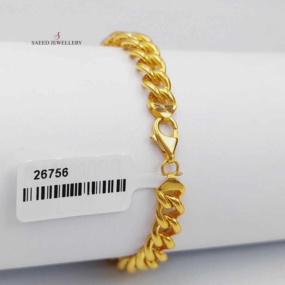 21K Gold Fancy Bracelet by Saeed Jewelry - Image 2