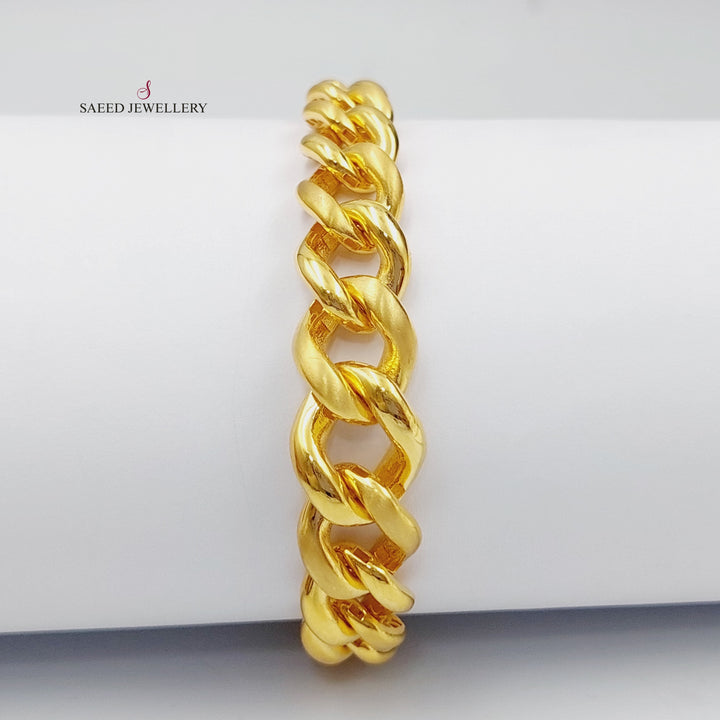 21K Gold Fancy Bracelet by Saeed Jewelry - Image 3