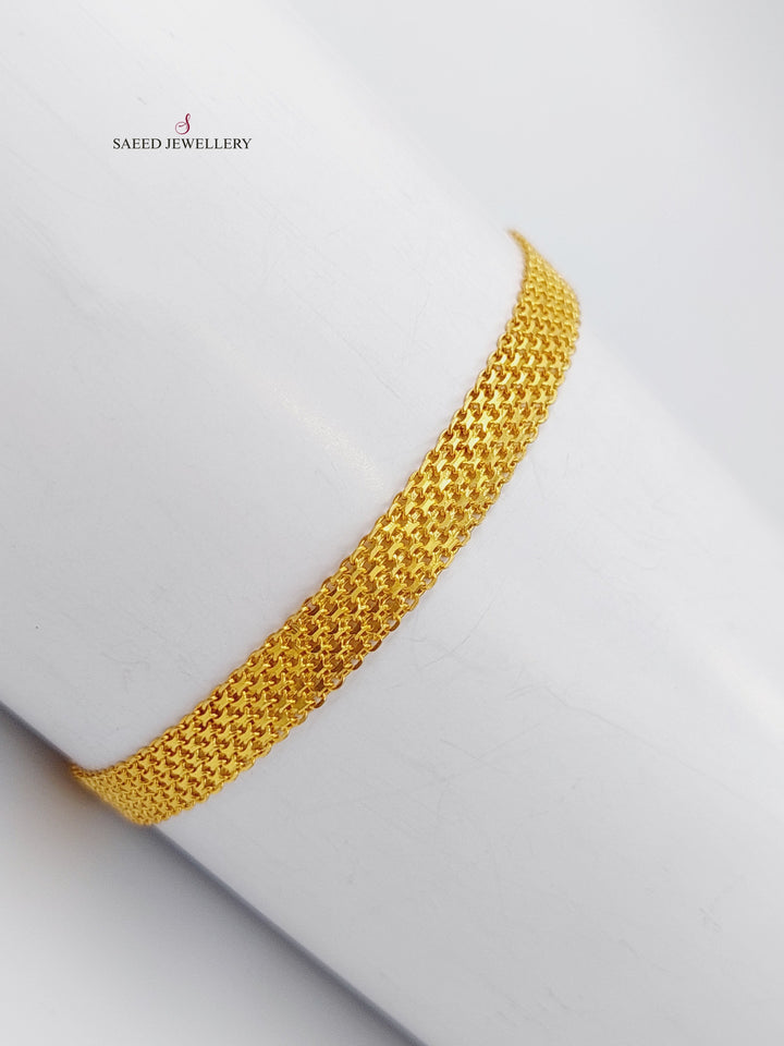 21K Gold Fancy Bracelet by Saeed Jewelry - Image 3