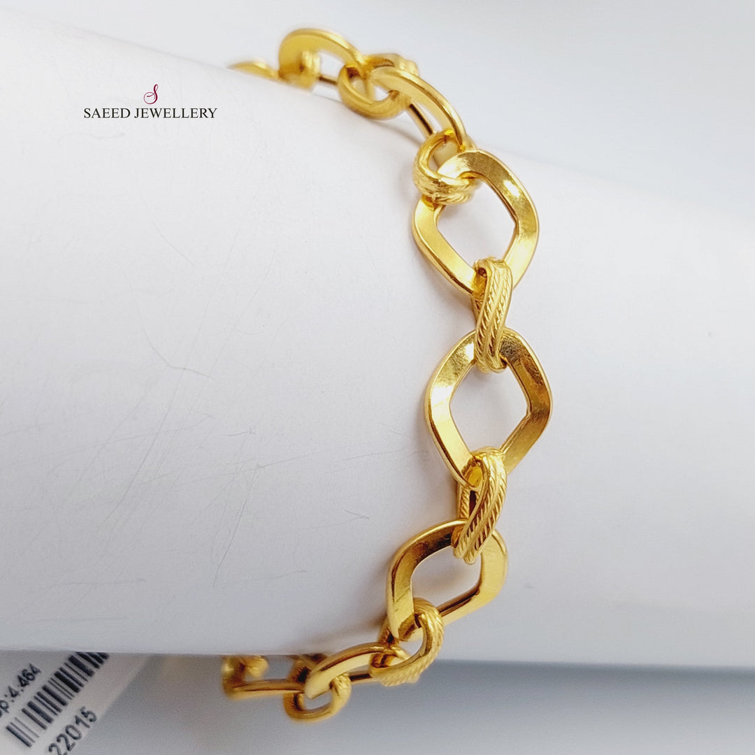 21K Gold Fancy Bracelet by Saeed Jewelry - Image 2