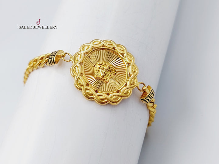 21K Gold Fancy Bracelet by Saeed Jewelry - Image 2