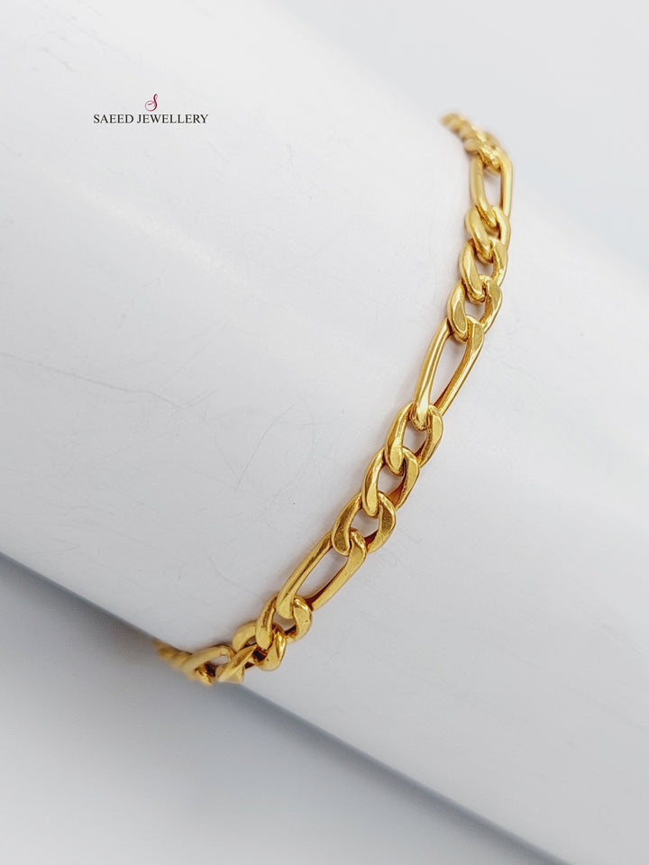 21K Gold Fancy Bracelet by Saeed Jewelry - Image 2