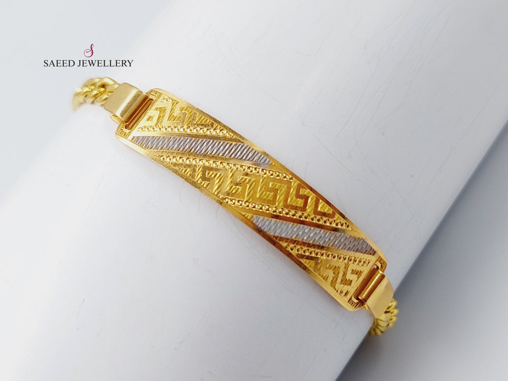 21K Gold Fancy Bracelet by Saeed Jewelry - Image 2