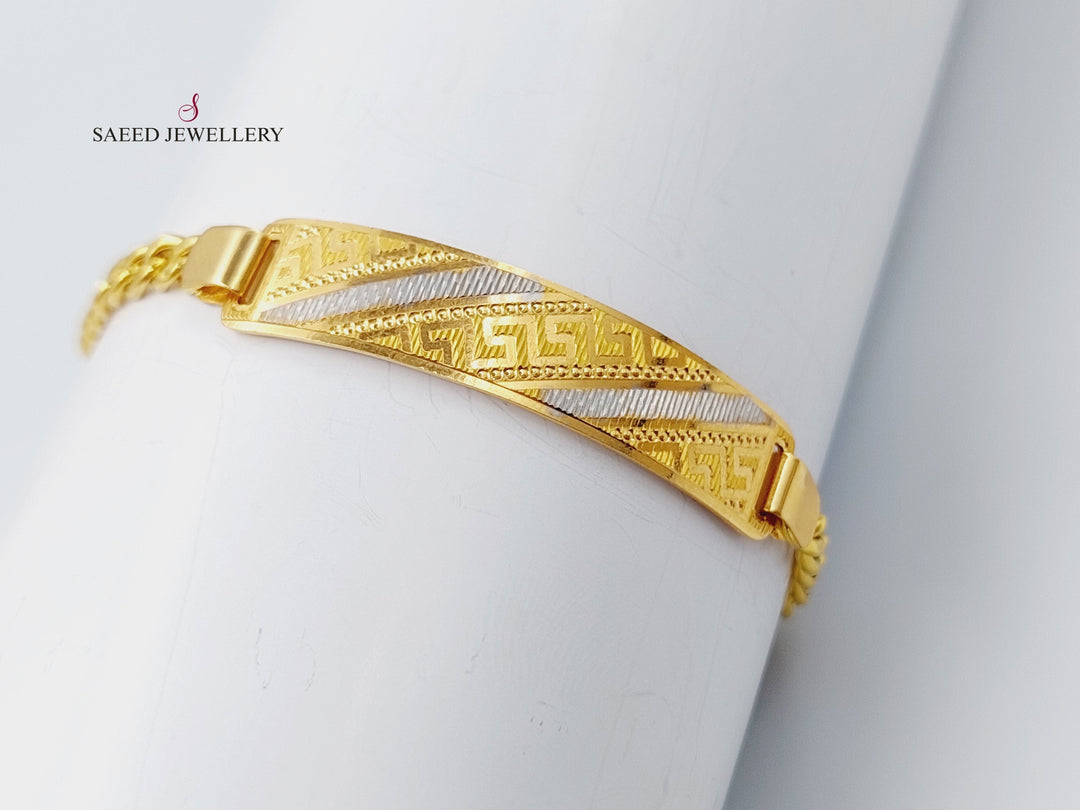 21K Gold Fancy Bracelet by Saeed Jewelry - Image 3