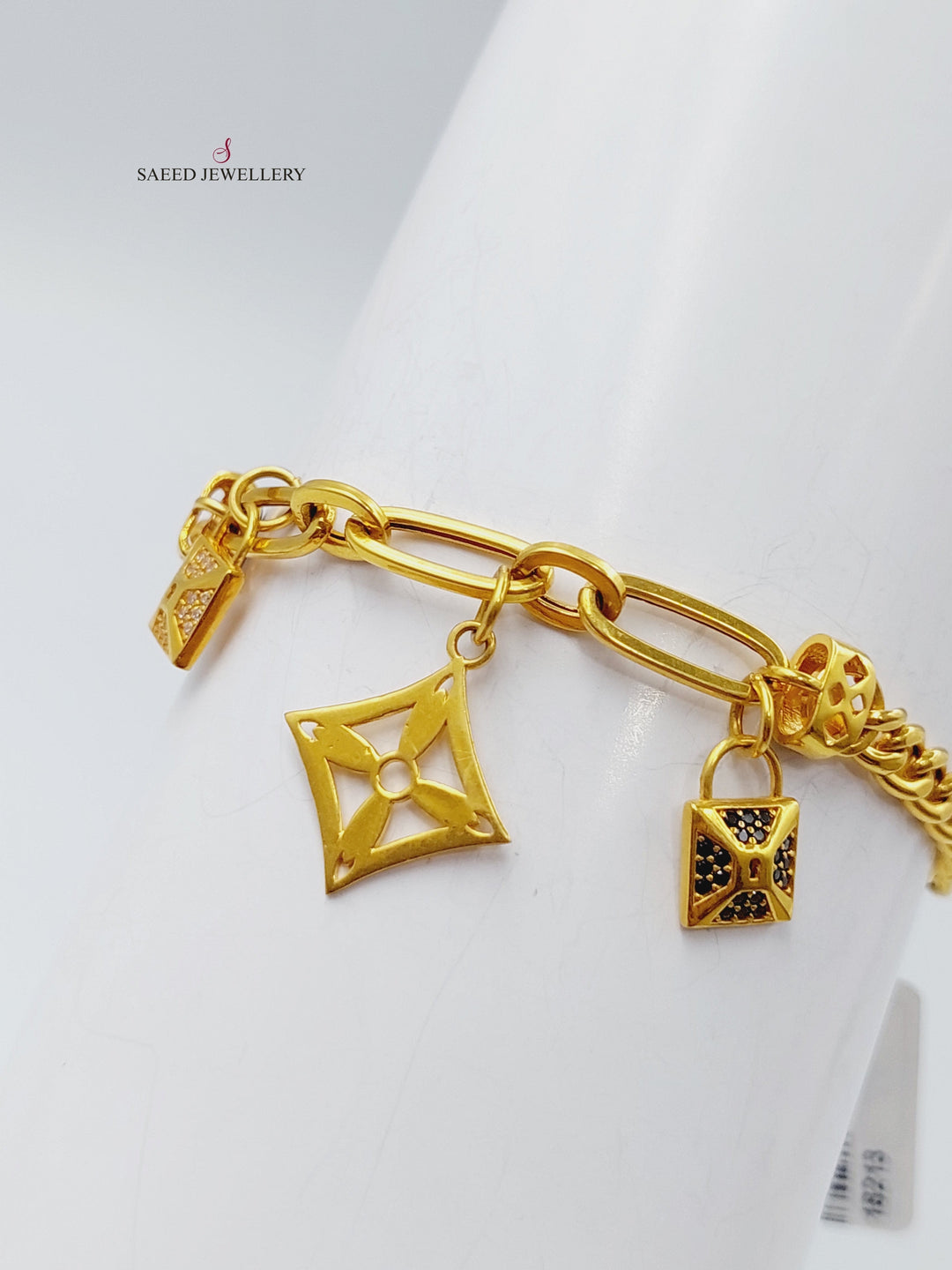 21K Gold Fancy Bracelet by Saeed Jewelry - Image 4