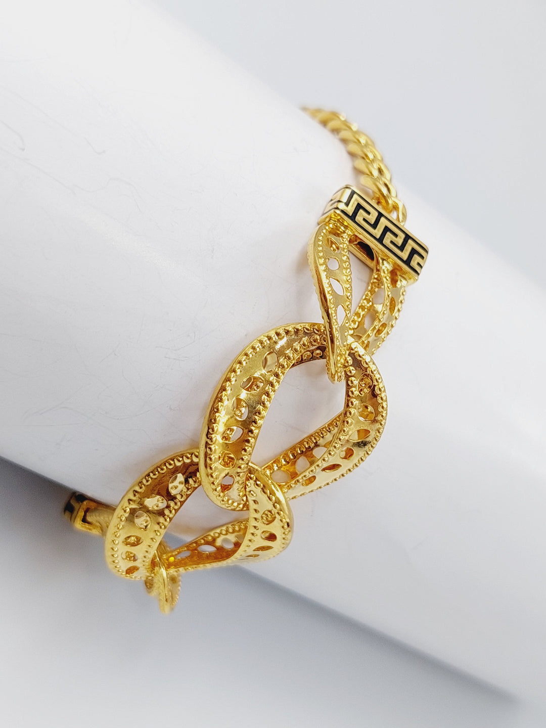 21K Gold Fancy Bracelet by Saeed Jewelry - Image 1