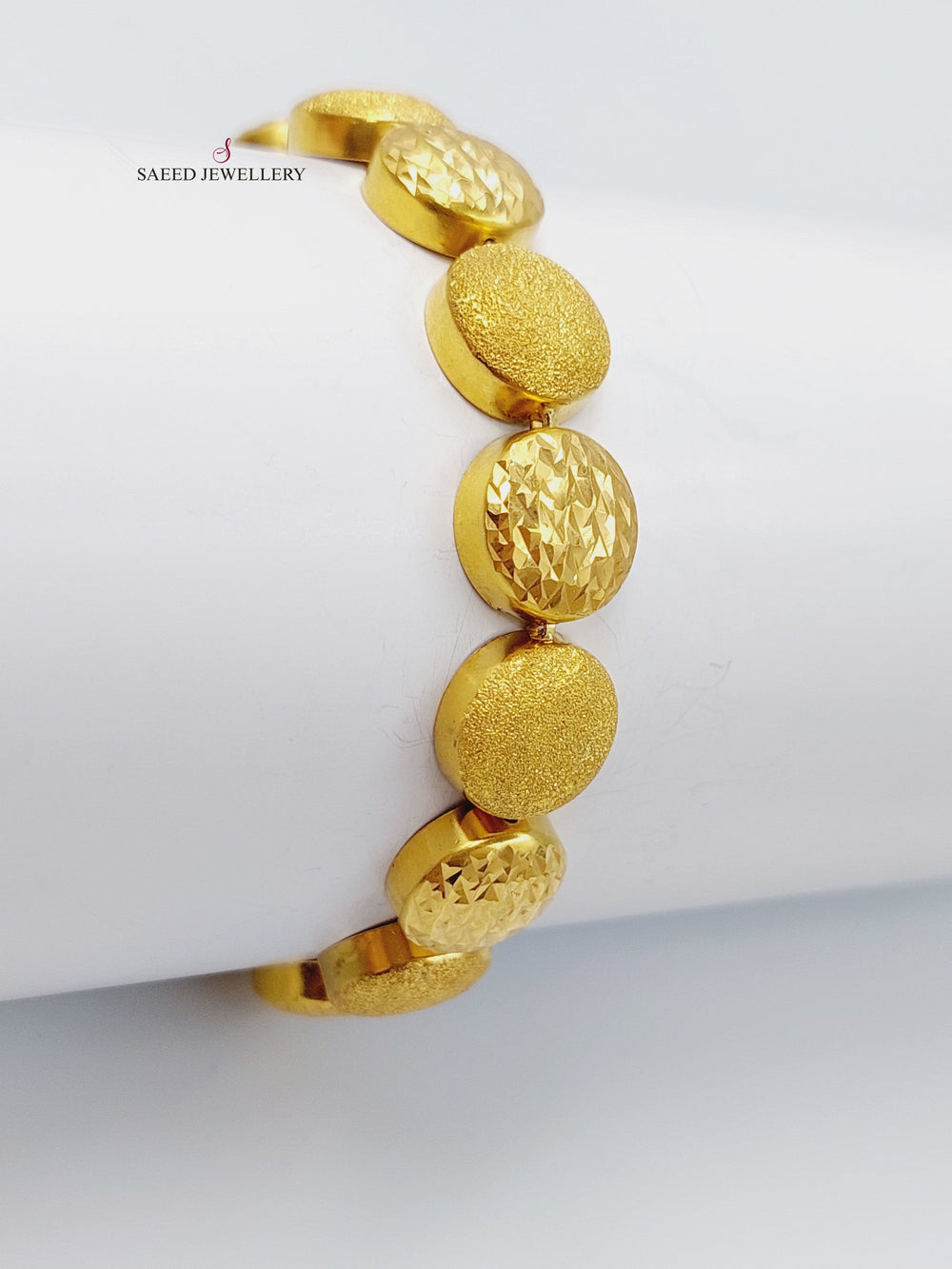 21K Gold Fancy Bracelet by Saeed Jewelry - Image 2