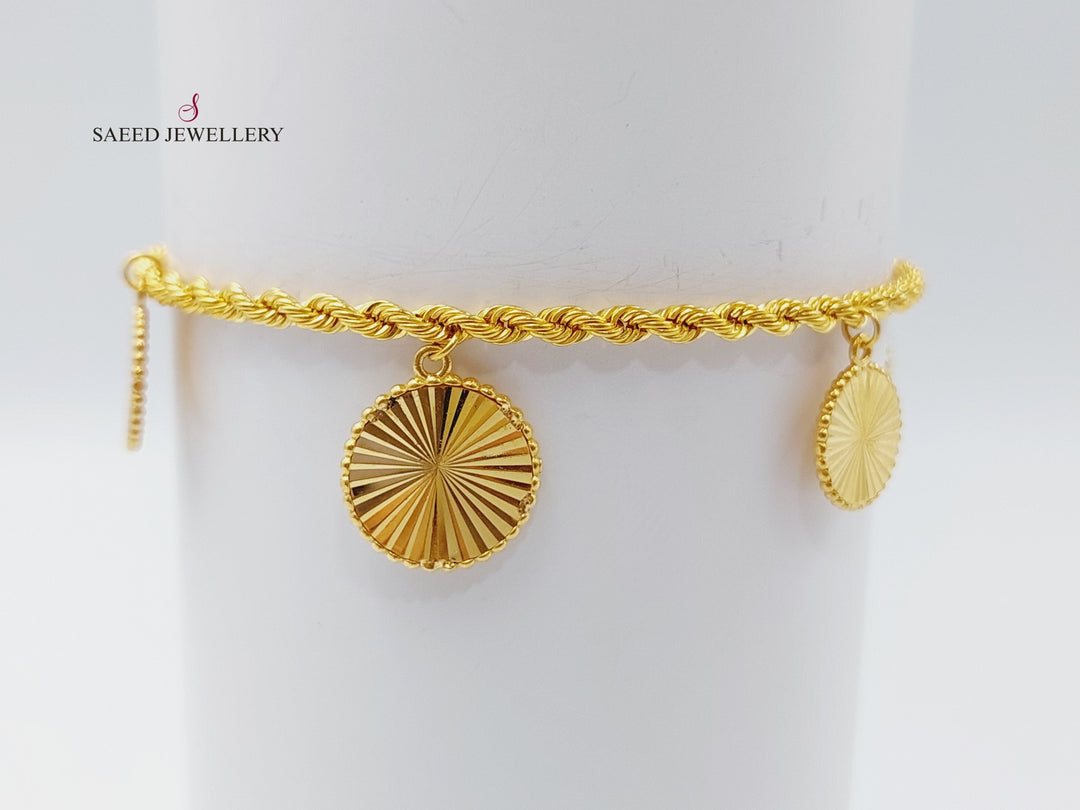 21K Gold Fancy Bracelet by Saeed Jewelry - Image 3