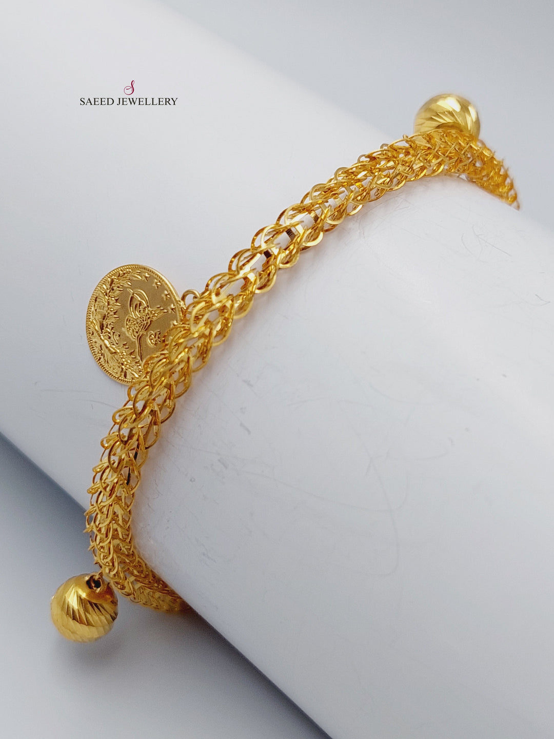 21K Gold Fancy Bracelet by Saeed Jewelry - Image 2