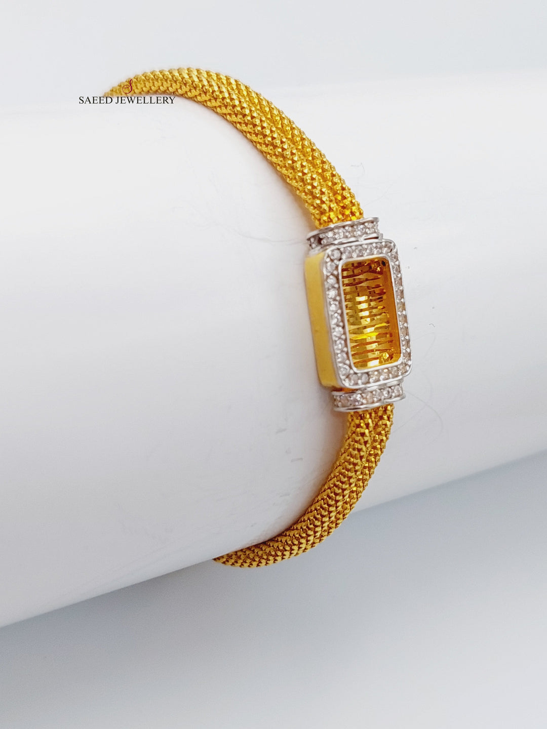 21K Gold Fancy Bracelet by Saeed Jewelry - Image 3