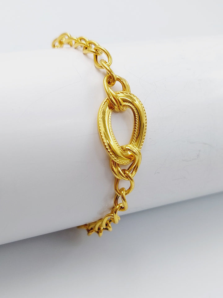 21K Gold Fancy Bracelet by Saeed Jewelry - Image 1