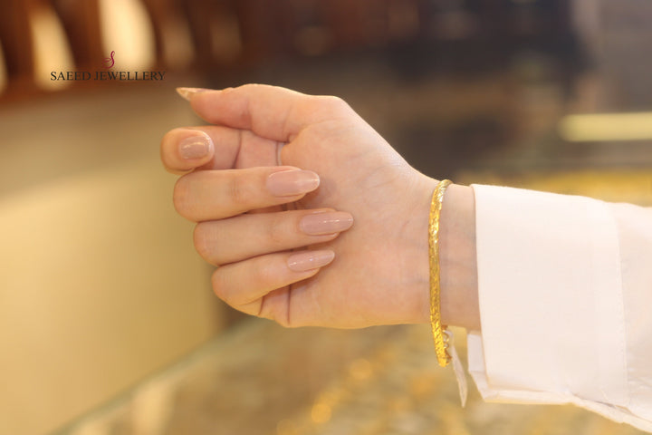 21K Gold Fancy Bracelet by Saeed Jewelry - Image 1