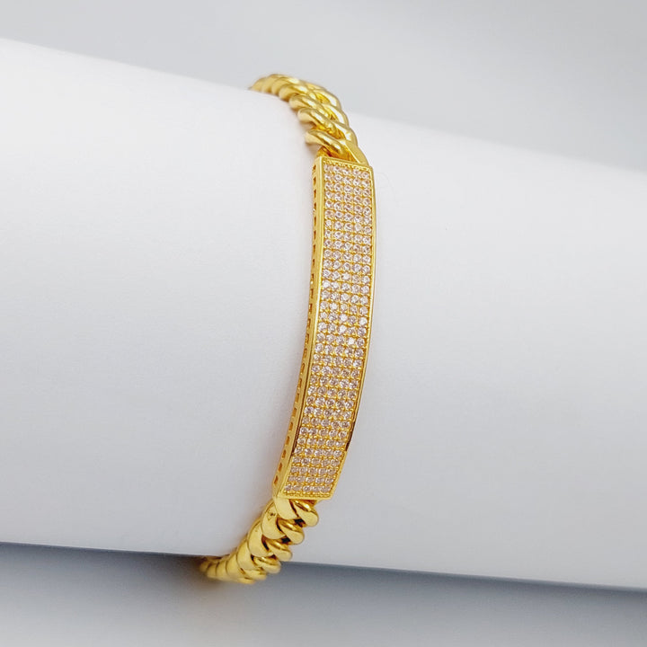 21K Gold Fancy Chain Bracelet by Saeed Jewelry - Image 5