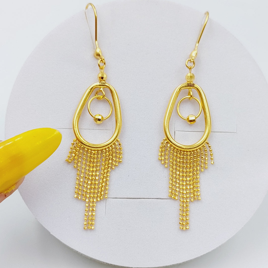 21K Gold Fancy Earrings by Saeed Jewelry - Image 1