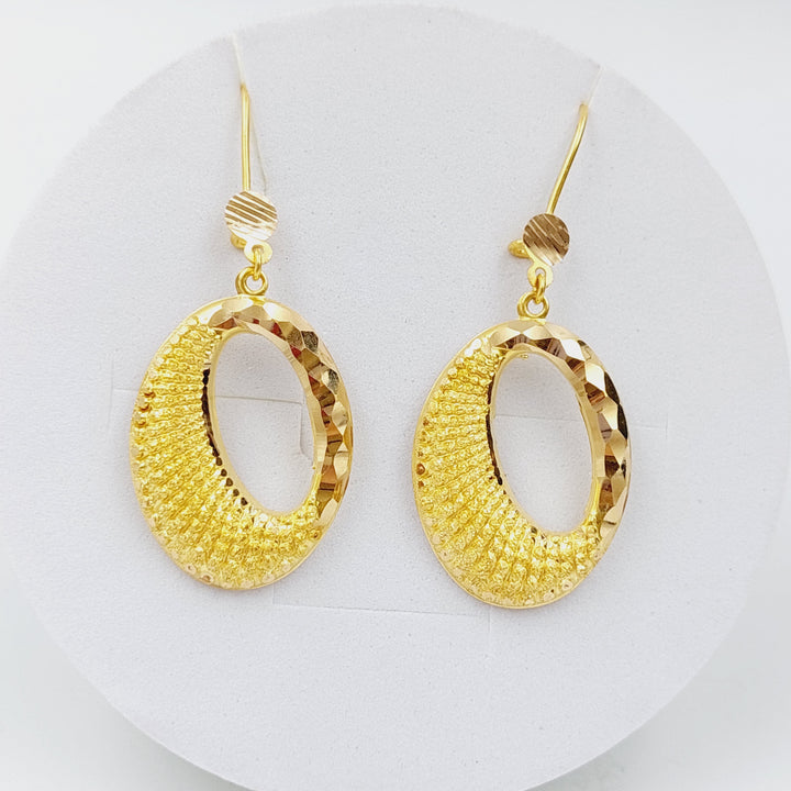 21K Gold Fancy Earrings by Saeed Jewelry - Image 1