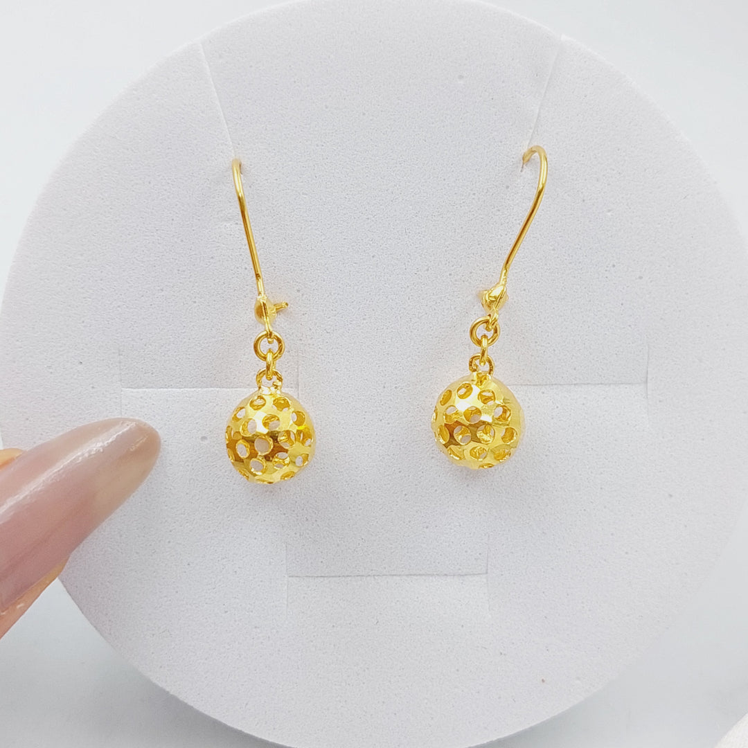 21K Gold Fancy Earrings by Saeed Jewelry - Image 1