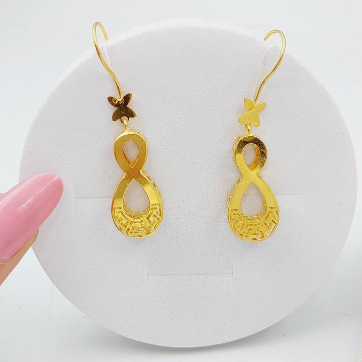 21K Gold Fancy Earrings by Saeed Jewelry - Image 1