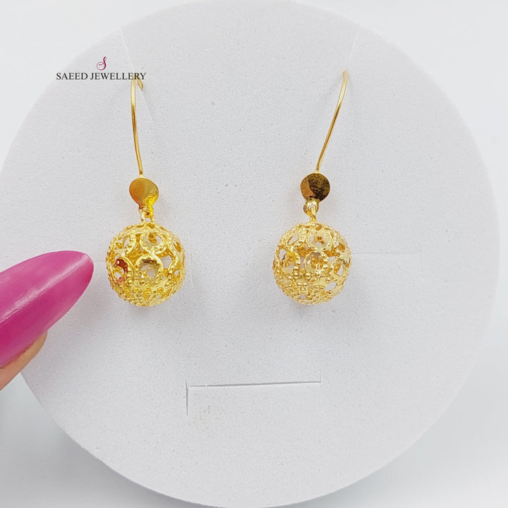 21K Gold Fancy Earrings by Saeed Jewelry - Image 1