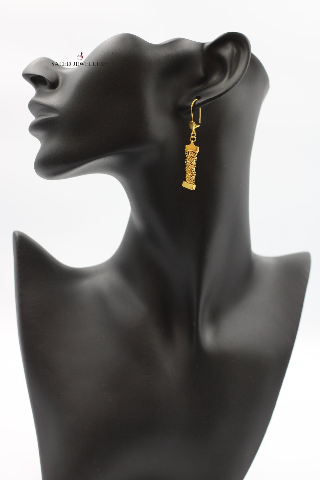 21K Gold Fancy Earrings by Saeed Jewelry - Image 2