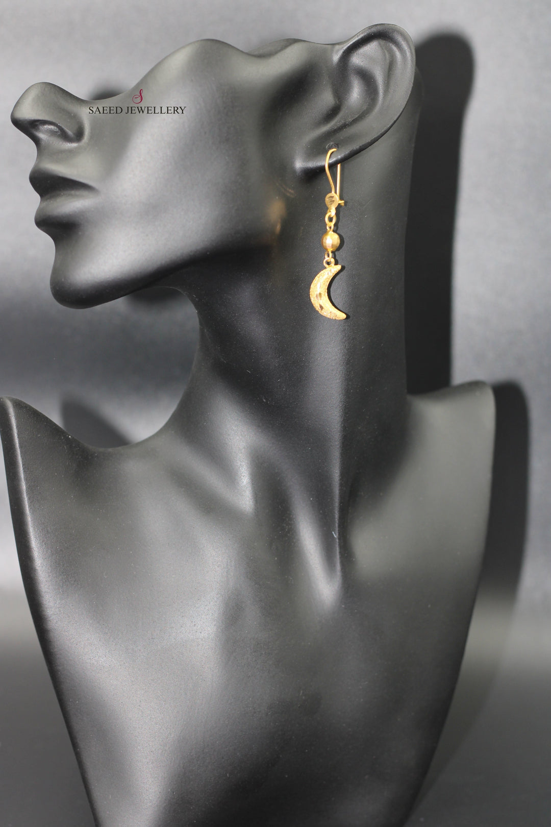 21K Gold Fancy Earrings by Saeed Jewelry - Image 5