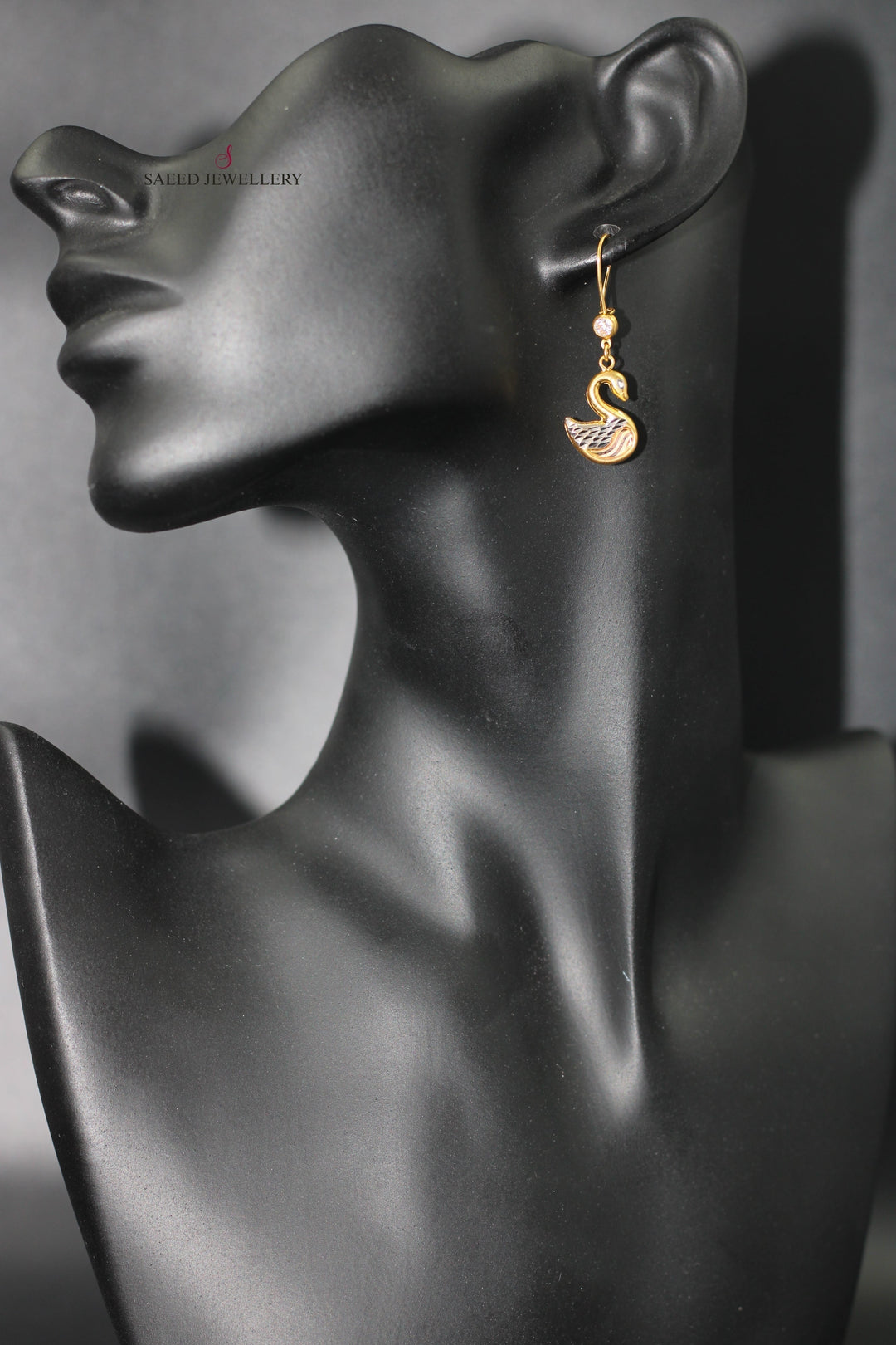 21K Gold Fancy Earrings by Saeed Jewelry - Image 4