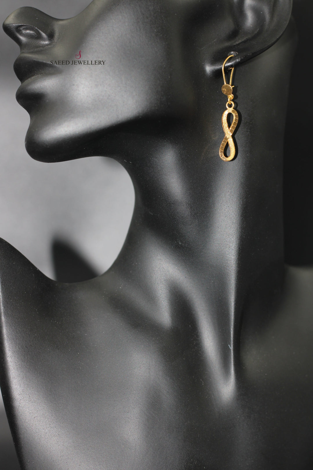 21K Gold Fancy Earrings by Saeed Jewelry - Image 3