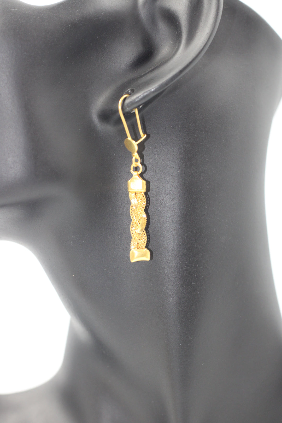 21K Gold Fancy Earrings by Saeed Jewelry - Image 5