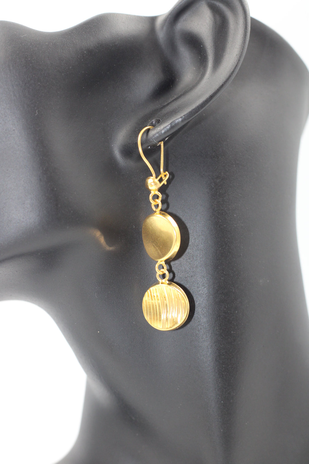 21K Gold Fancy Earrings by Saeed Jewelry - Image 9