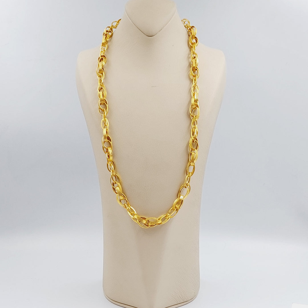 21K Gold Fancy Necklace by Saeed Jewelry - Image 4