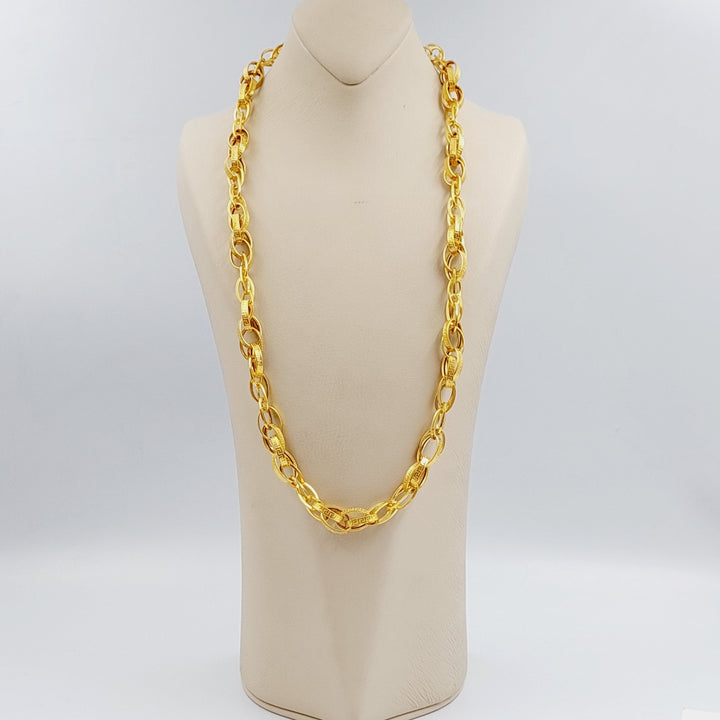 21K Gold Fancy Necklace by Saeed Jewelry - Image 3