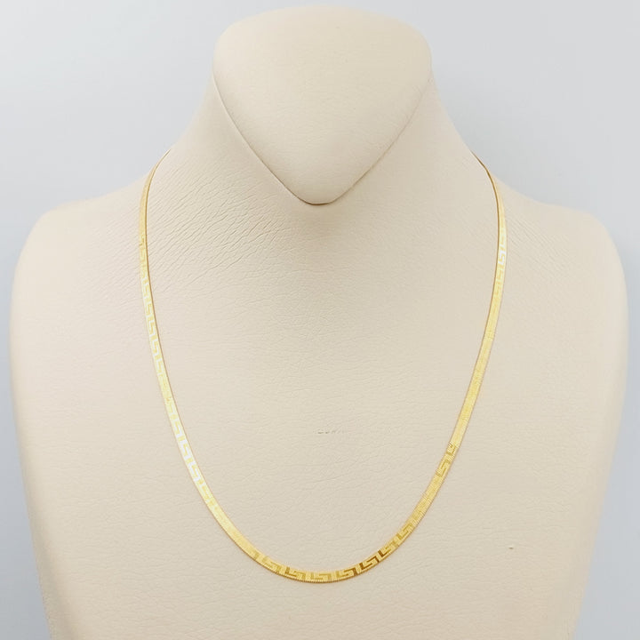 21K Fancy Necklace Made of 21K Yellow Gold by Saeed Jewelry-26563