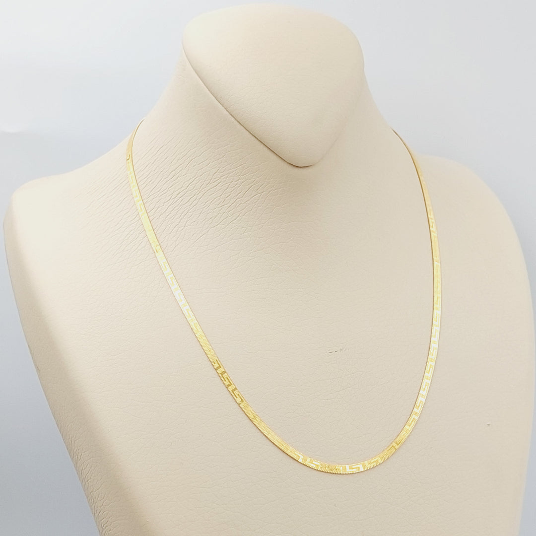 21K Fancy Necklace Made of 21K Yellow Gold by Saeed Jewelry-26563