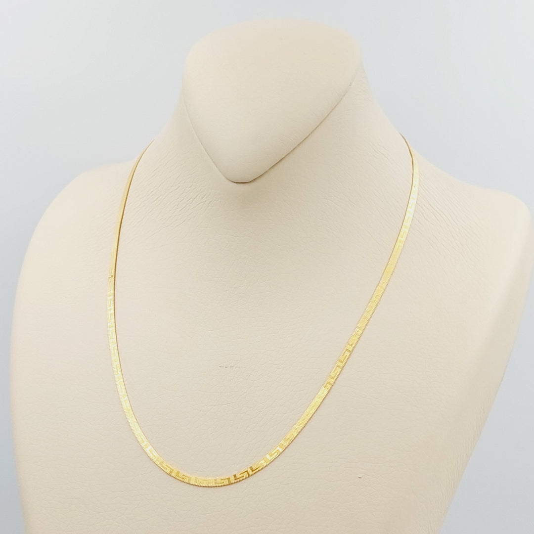 21K Fancy Necklace Made of 21K Yellow Gold by Saeed Jewelry-26563