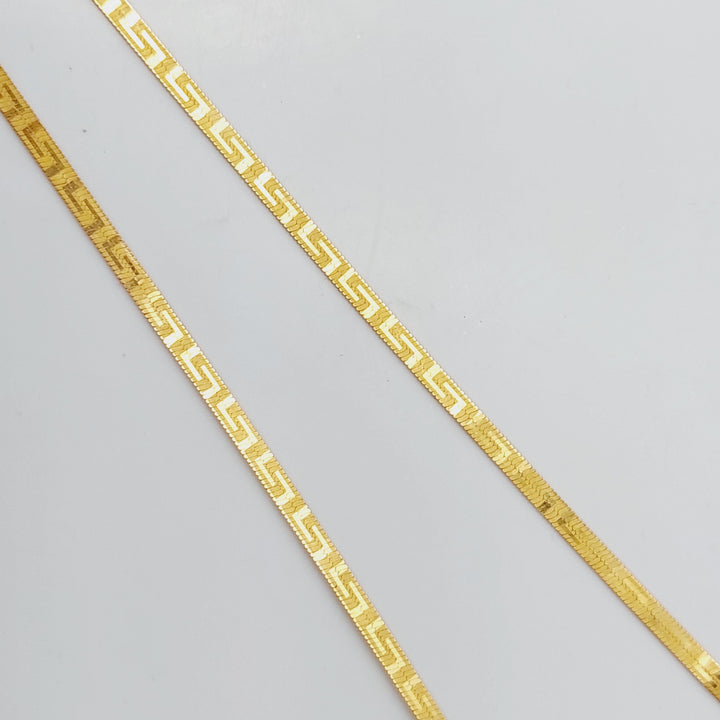 21K Fancy Necklace Made of 21K Yellow Gold by Saeed Jewelry-26563