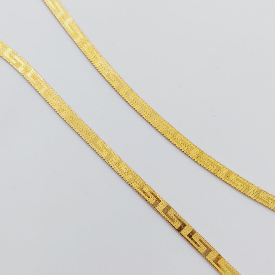 21K Fancy Necklace Made of 21K Yellow Gold by Saeed Jewelry-26563