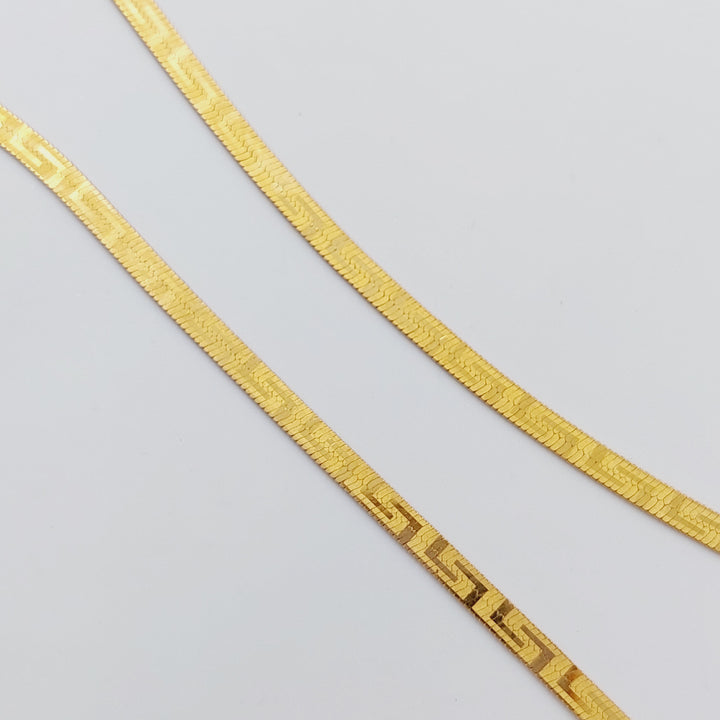 21K Fancy Necklace Made of 21K Yellow Gold by Saeed Jewelry-26563