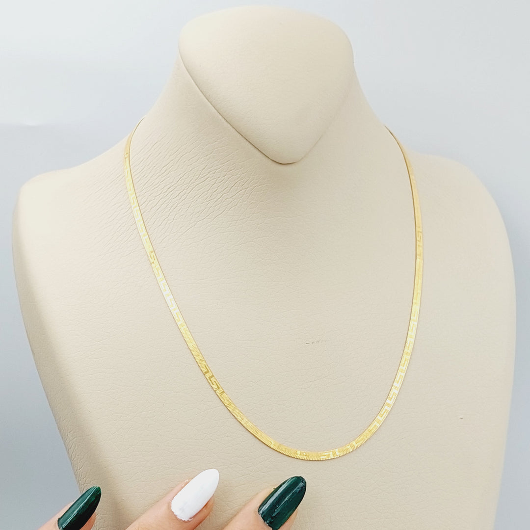 21K Fancy Necklace Made of 21K Yellow Gold by Saeed Jewelry-26563
