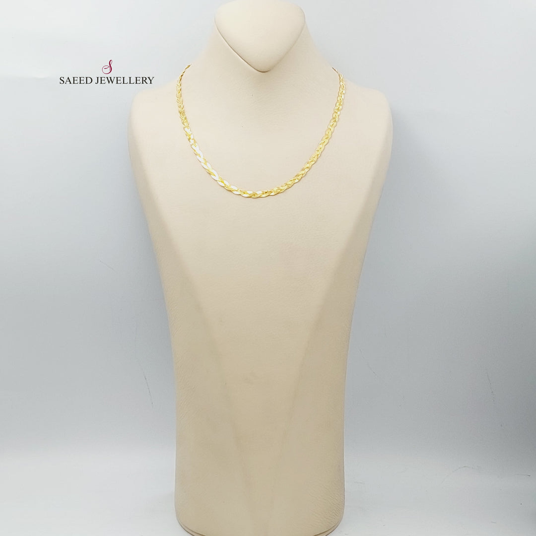 21K Gold Fancy Necklace by Saeed Jewelry - Image 9