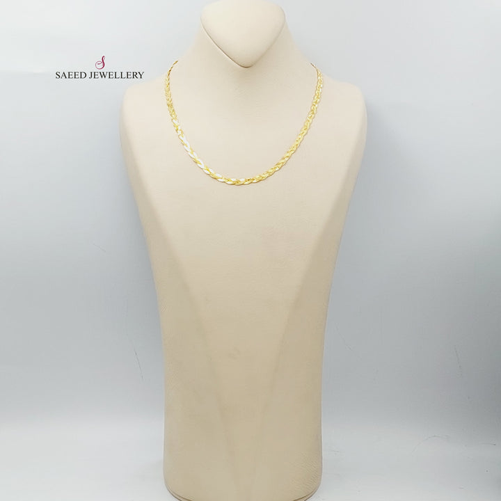 21K Gold Fancy Necklace by Saeed Jewelry - Image 9