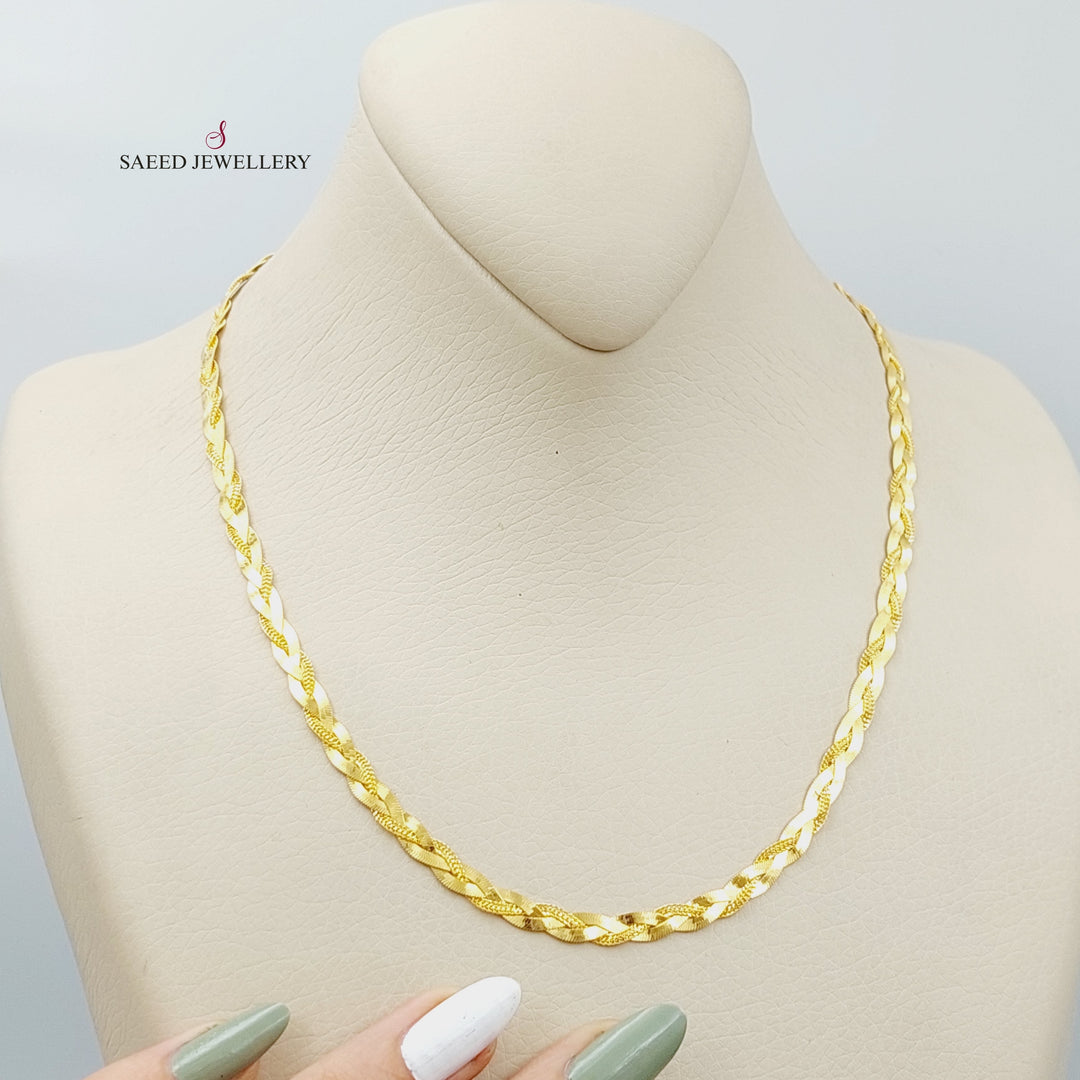 21K Gold Fancy Necklace by Saeed Jewelry - Image 1